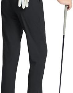 BALEAF Women's Golf Pants 7/8 Stretch Travel Casual Work Ankle Pants Pockets Petite