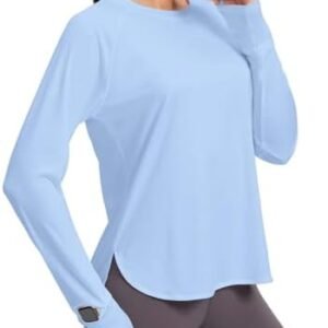 Women's Sun Shirts UPF 50+ Long Sleeve Uv Protection Shirts Lightweight Quick Dry SPF Clothing Outdoor Hiking Tops