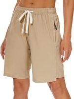 VtuAOL Women's Hiking Cargo Shorts Quick Dry Lightweight Shorts for Women Golf Travel Athletic Shorts