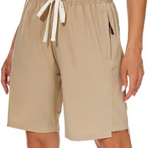 VtuAOL Women's Hiking Cargo Shorts Quick Dry Lightweight Shorts for Women Golf Travel Athletic Shorts