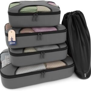 5 Set/8 Set Packing Cubes - Travel Organizers with Laundry Bag