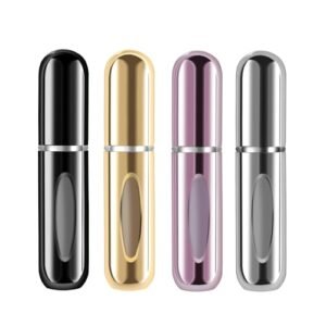 Yamadura Portable Mini Refillable Perfume Atomizer Bottle Spray, Scent Pump Case for Travel (5ml, 4 Pack) 4