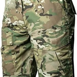 ReFire Gear Men's Urban Tactical Military EDC Cargo Shorts Rip Stop Cotton Outdoor Camo Shorts