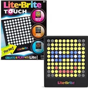 Lite-Brite Touch - Create, Play and Animate - Light Up Portable Stem Sensory Learning Toy, Creative Art Stem Toy for Girls, Boys, Unisex, Toddler, Holiday, Birthday, Gift, Ages 6+